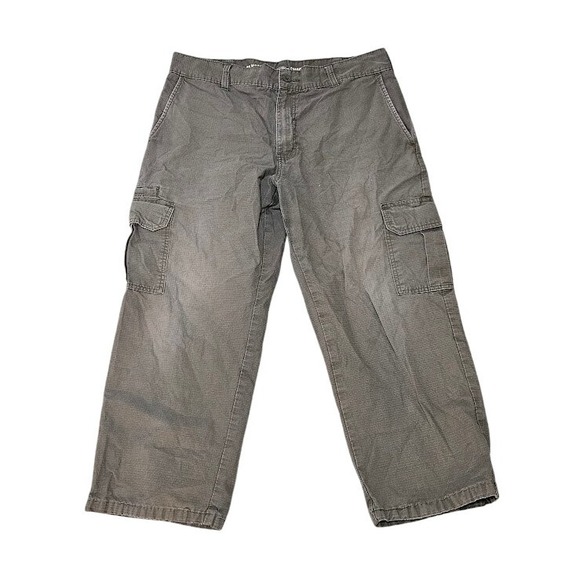 Dickies Utility Cargo Pants Men 35x25 Gray Relaxed Straight Workwear Mid Rise - Picture 1 of 11